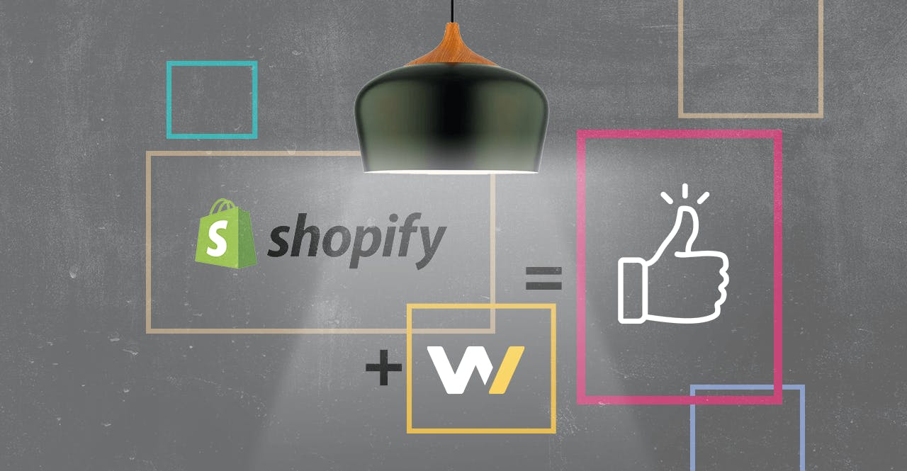 Représentation schématique de l'accompagnement de l'agence digitale Webqam pour la production du site d'Aluminor via le CMS Shopify.