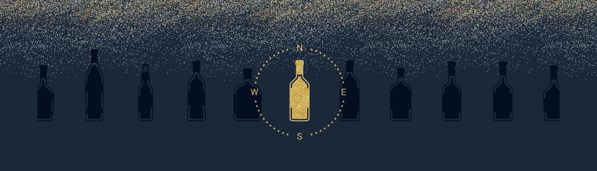 Logo de Destination whisky décliné pour les fetes de fin d'année